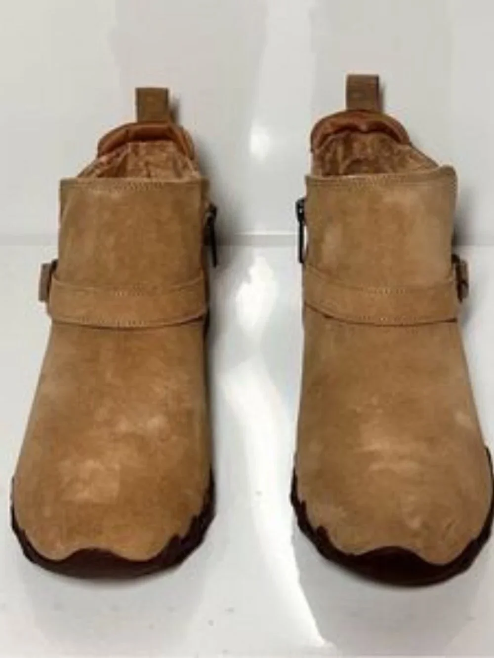Skechers Class Bikers Lite Suede Ankle Boots